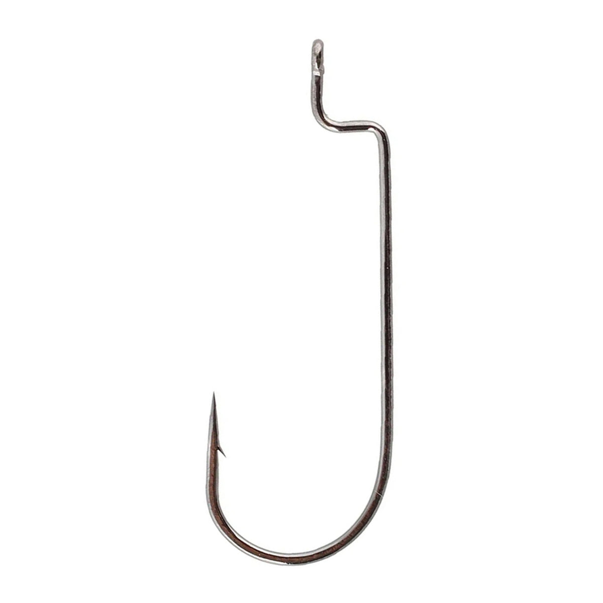 Image of the Gamakatsu Worm Hook Offset Shank Round Bend, NS Black image