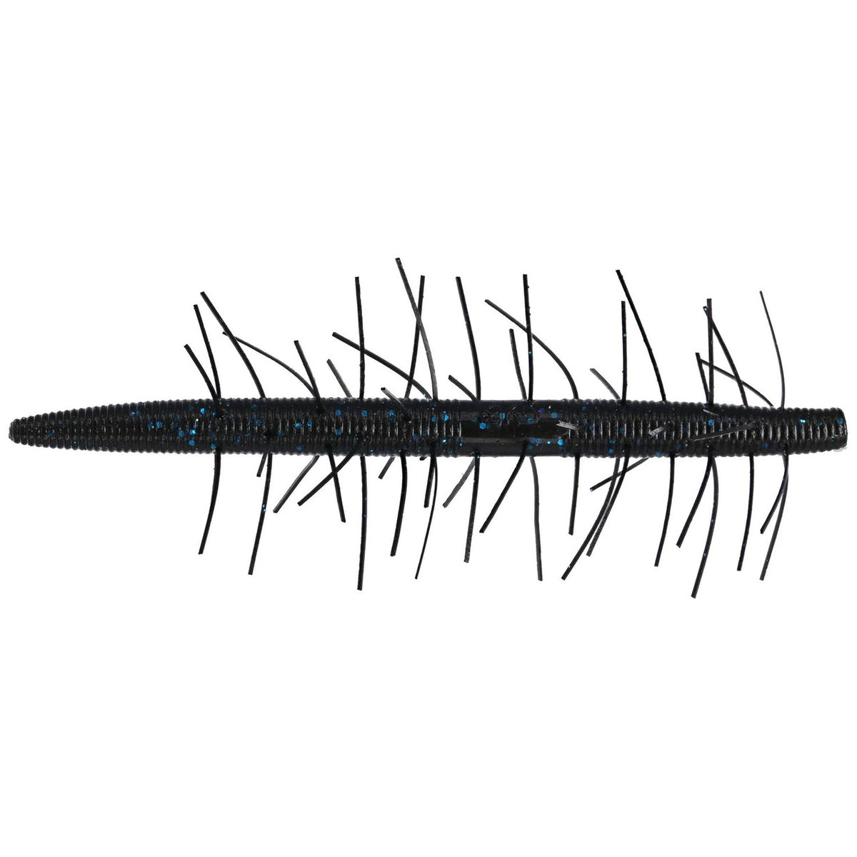Image of Gary Yamamoto 5" Fuzzy Senko in Black Blue Flake.