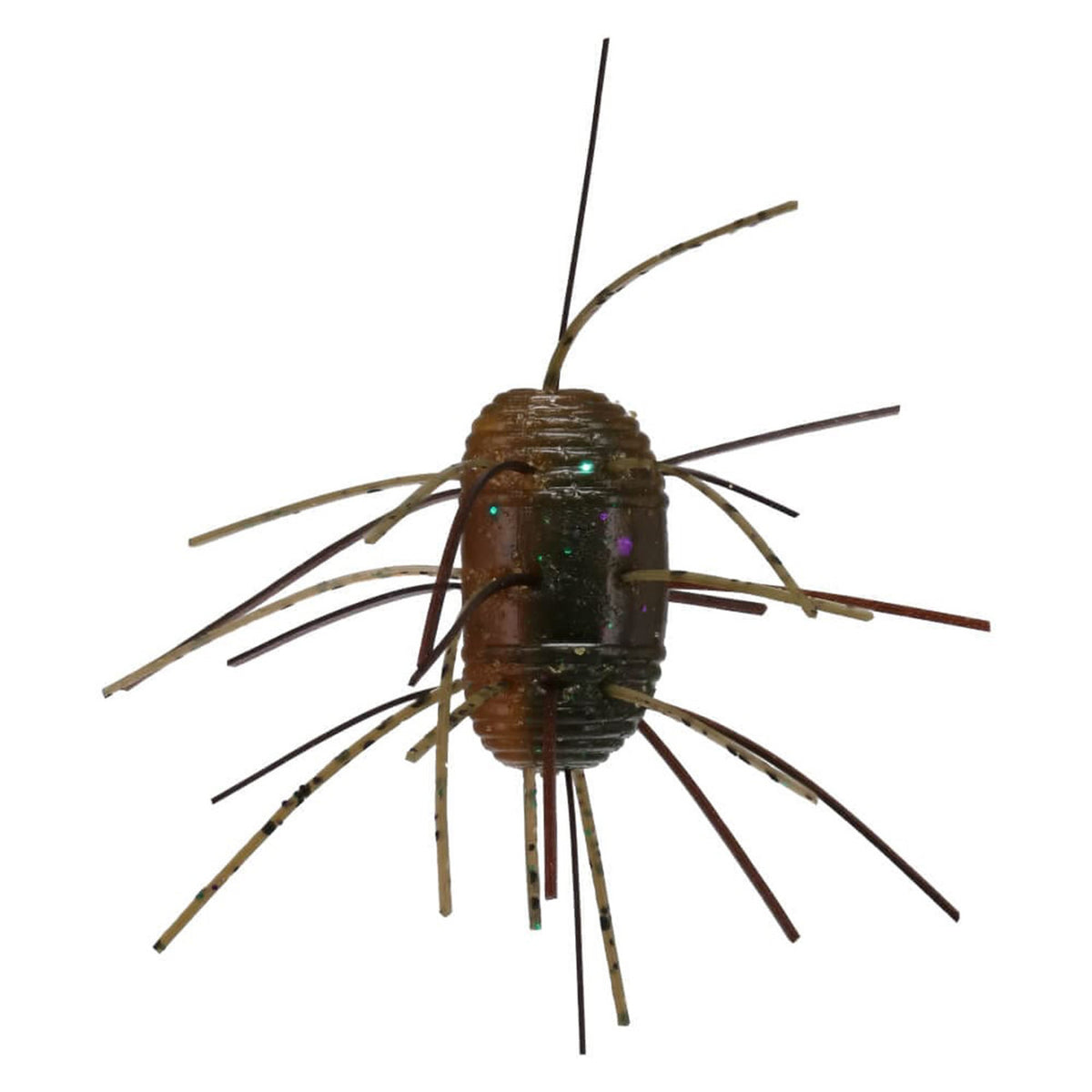 Image of Gary Yamamoto Fuzzy Nut in Green Pumpkin Amber Laminate.