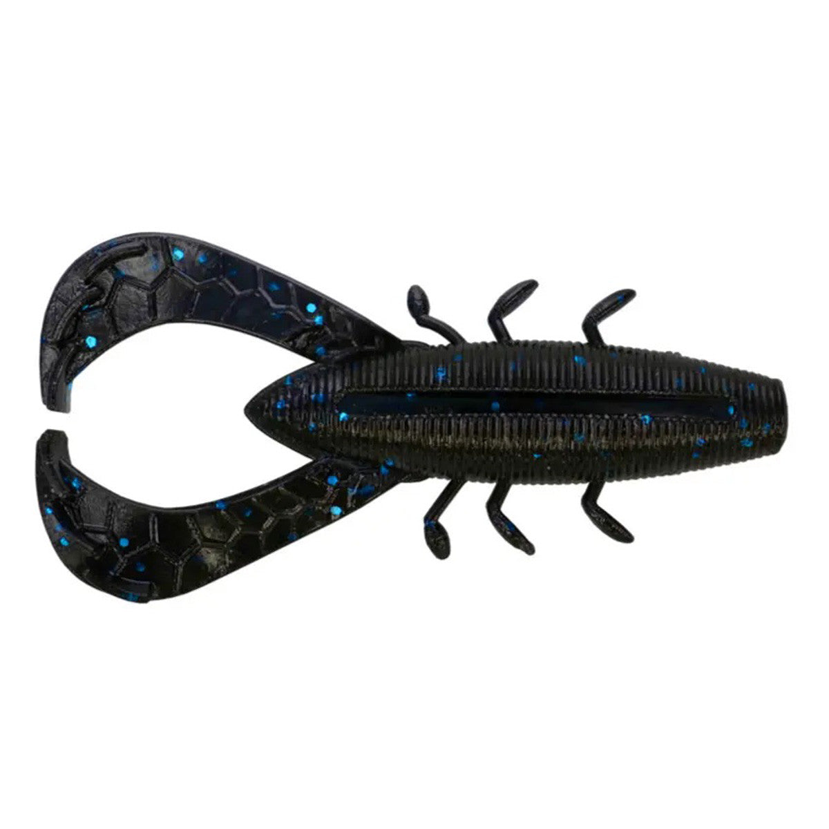 Gary Yamamoto Custom Baits 3.5" Nuki Bug Image in Black with Large Blue Flake