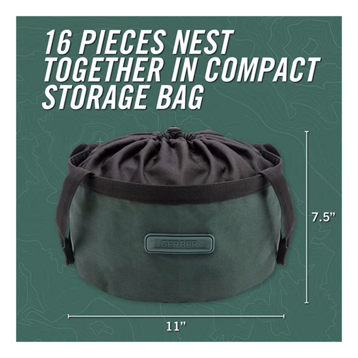 Gerber ComplEAT 16-Piece Camping Cookware Set Storage Bag Image