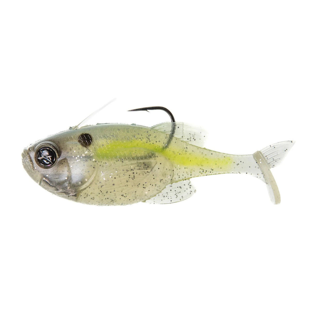 Googan Baits Guppy 3.8" Swimbait Image in Pearl Shad
