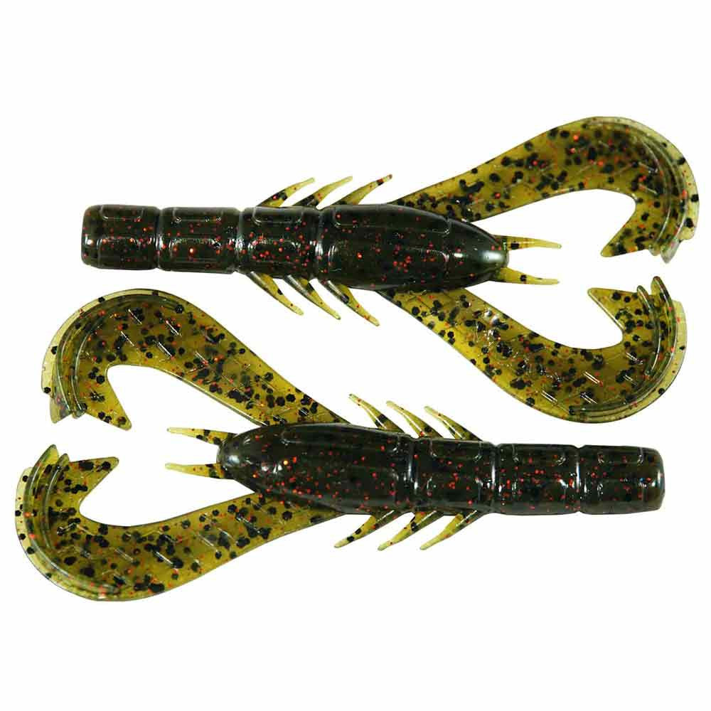 Image of the Googan Baits 4" Krackin Craw in Watermelon Red Flake
