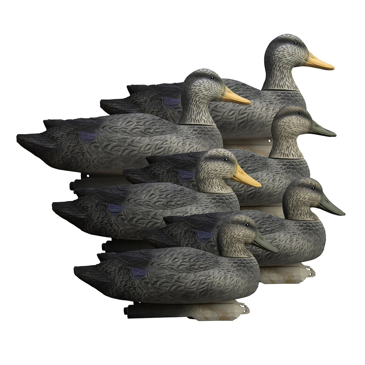 Higdon Battleship Super Magnum Foam Filled Black Duck Decoys - 6 Pack Image
