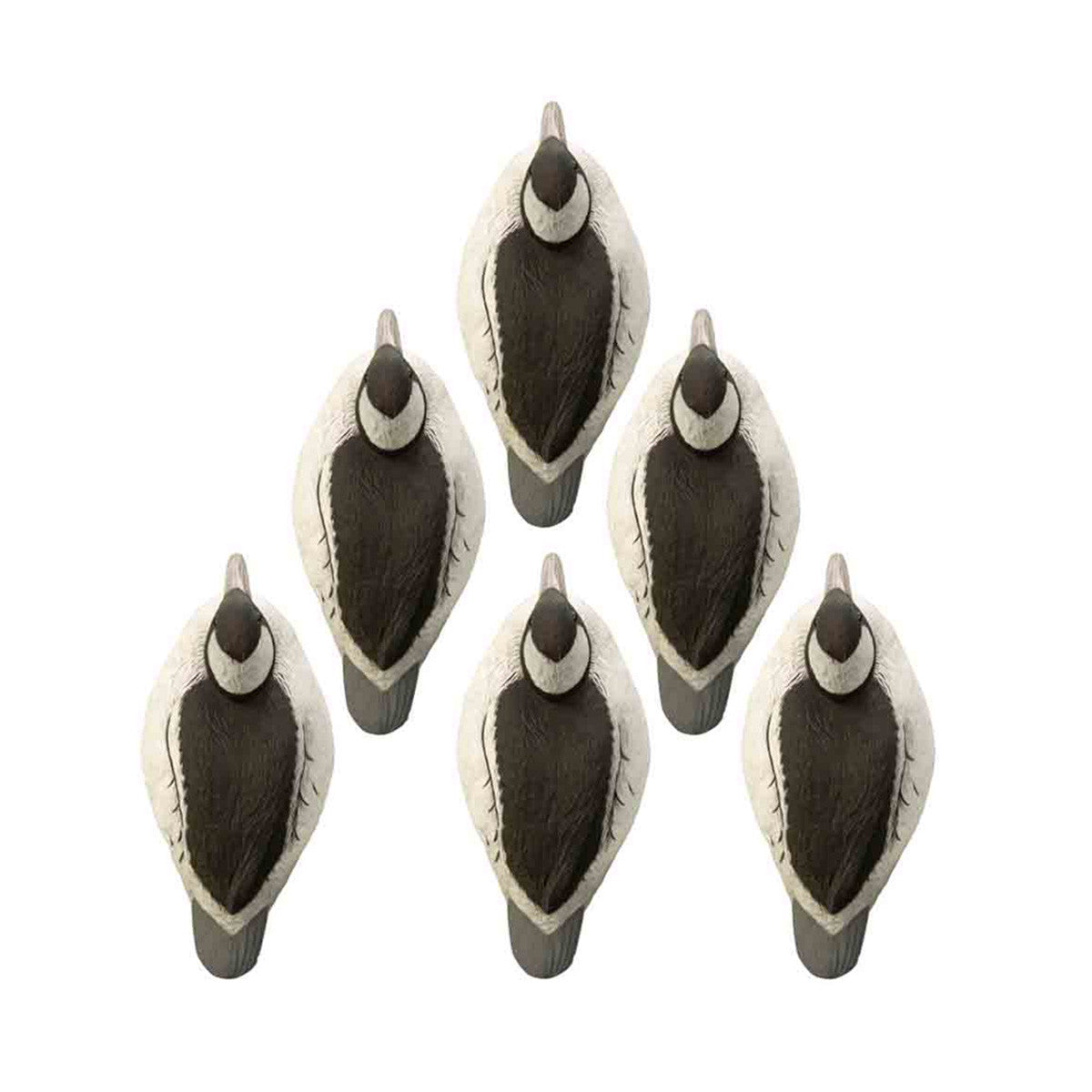 Higdon Battleship Bufflehead Duck Decoys - 6 Pack Top View