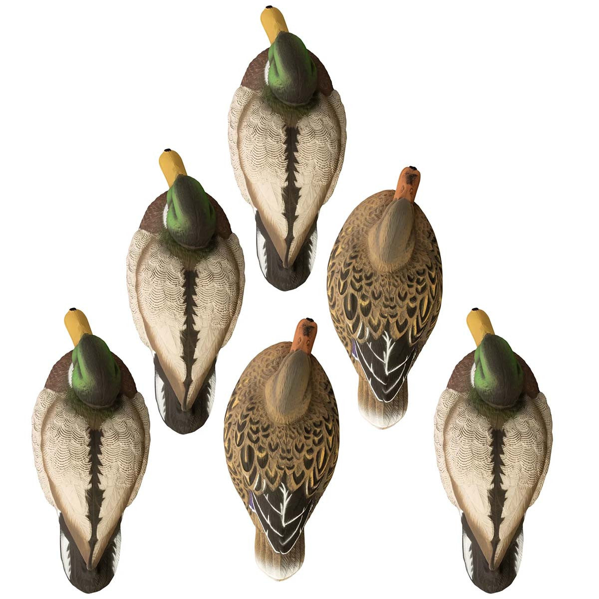 Higdon Standard Size Mallard Filler Pack Foamed Filled Floating Duck Decoys Image