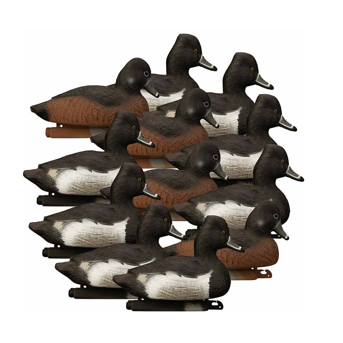 Higdon Standard Ringneck Foam-Filled Floating Duck Decoys 12 Pack Image
