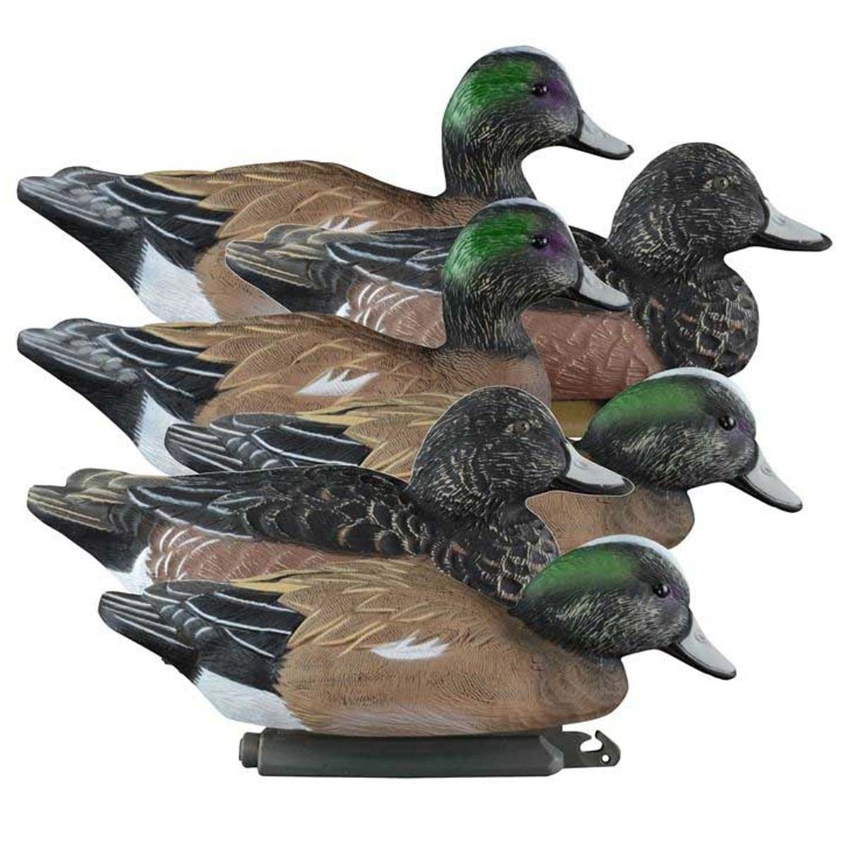 Higdon Standard Wigeon Foam Filled Duck Decoys, 6 Pack Image