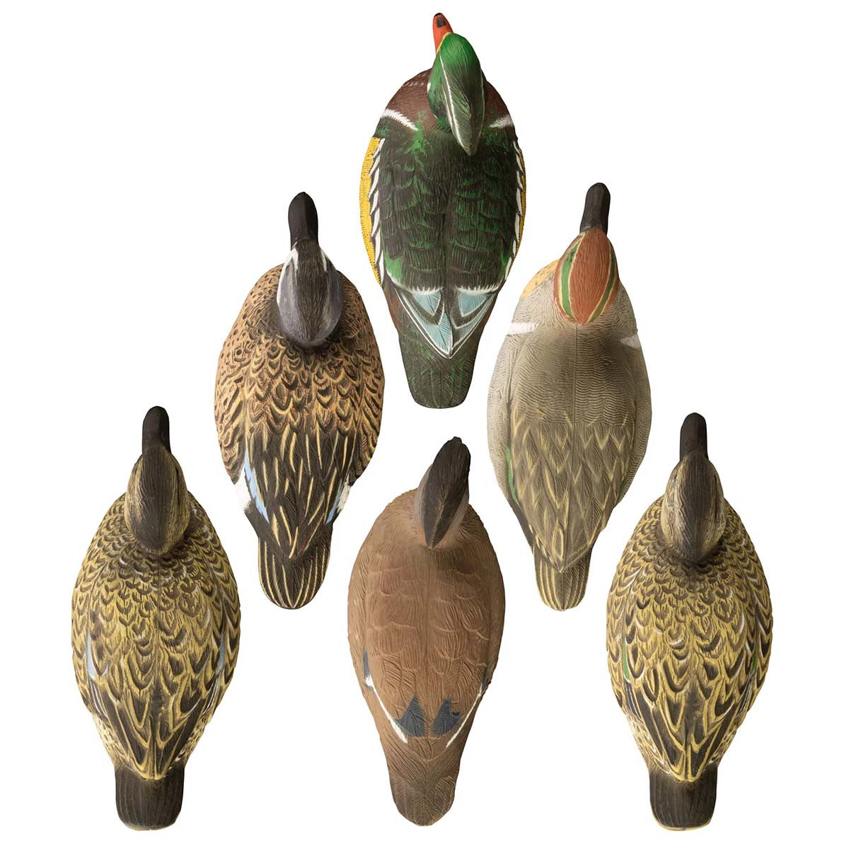 Standard Early Season Puddle Pack Foam Filled Duck Decoys, 6 Pack