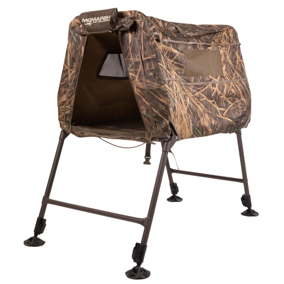 MOmarsh InvisiLab Dog Blind - Mossy Oak Original Shadow Grass Open Image