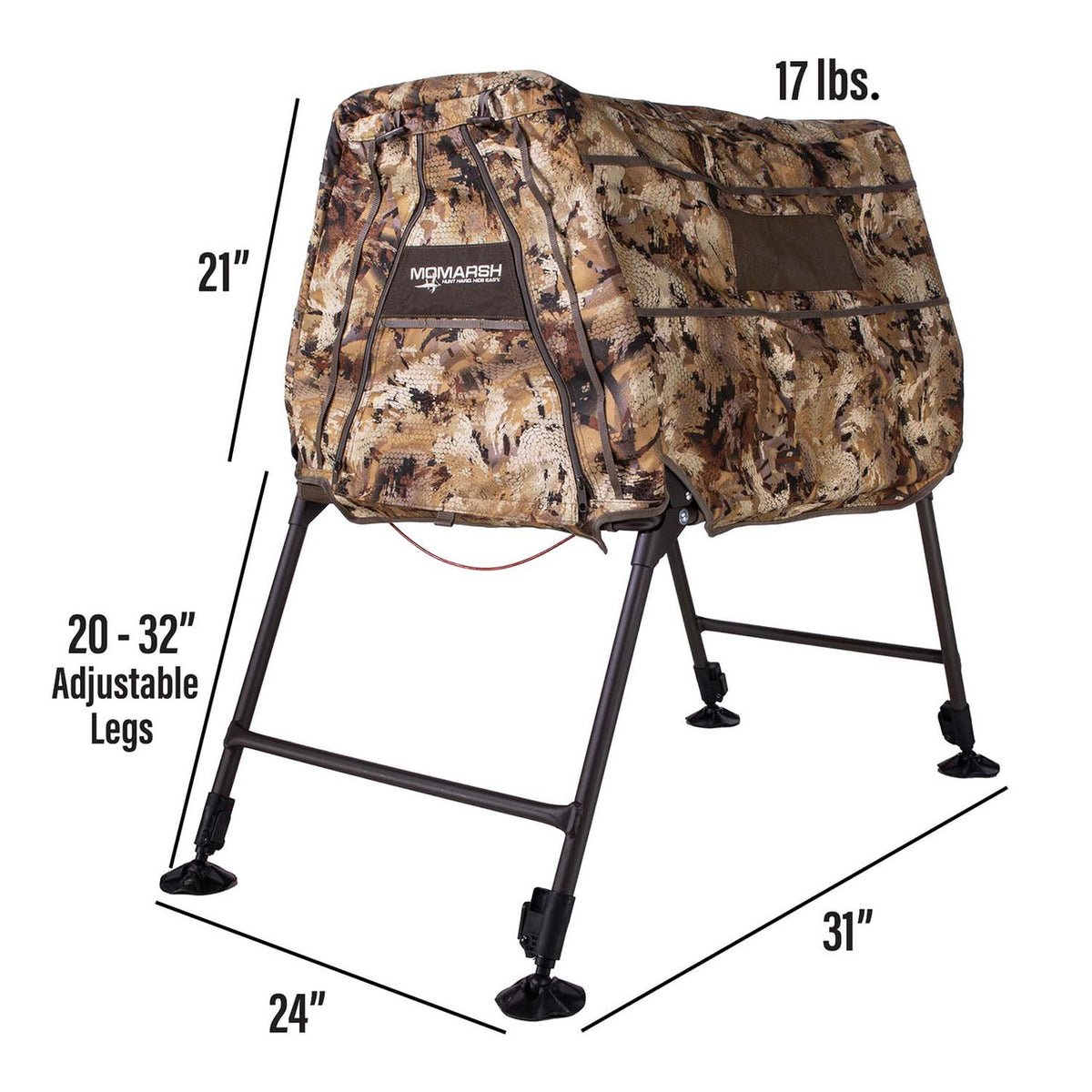 MOmarsh InvisiLab Dog Blind Dimensions Image