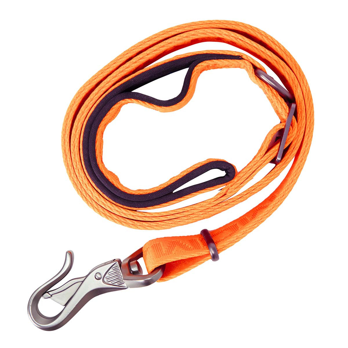 45"-72" Premium Adjustable Dog Leash Image in Hunter Orange