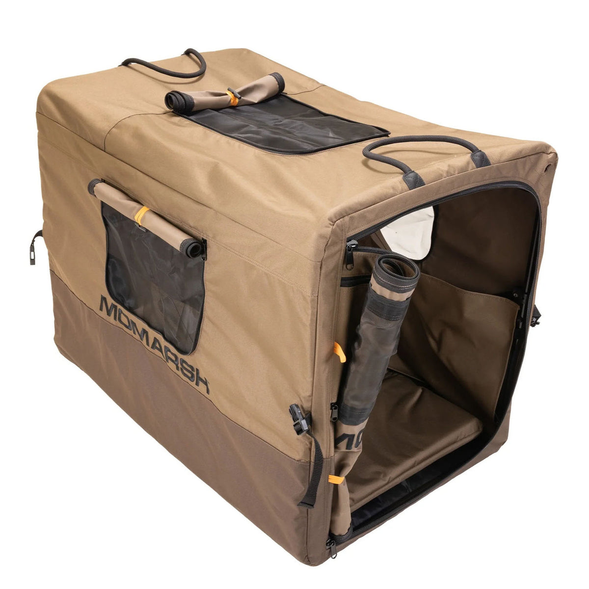 Top Image of the MOmarsh Quick Crate Collapsible Dog Crate.