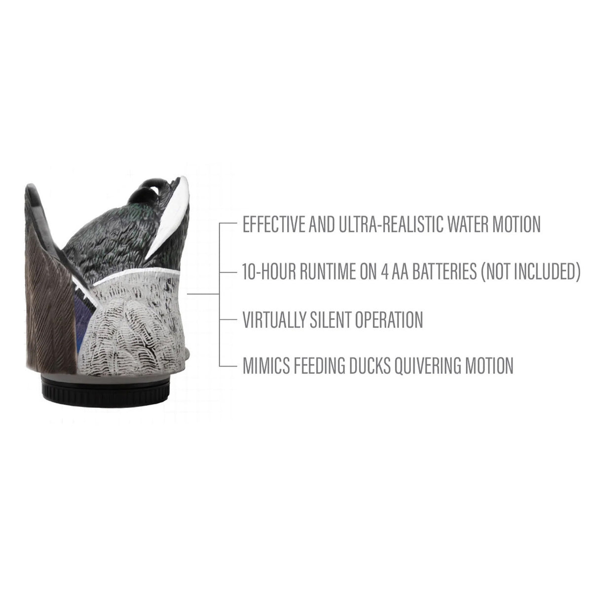 Details Image of the Higdon Outdoors The Ringer Mallard Drake Motion Decoy.