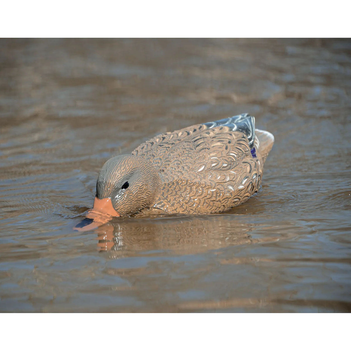 Higdon Outdoors Battleship Swimmer PRO Mallard Hen Duck Decoy In-the-Water Image