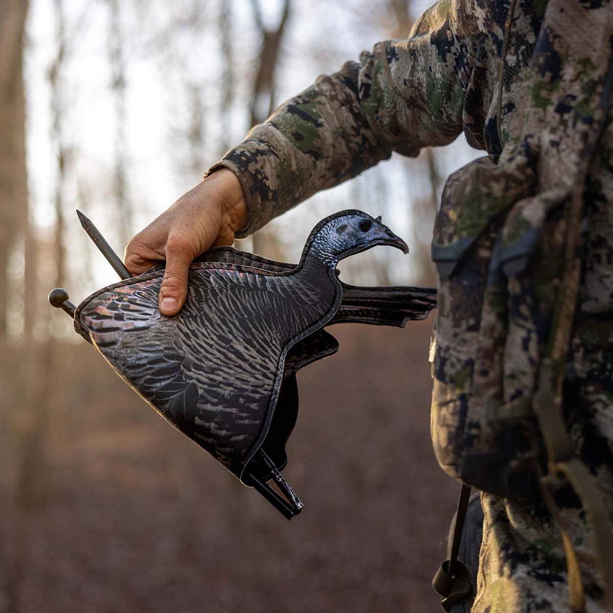 Higdon Outdoors FLEX Feeder Hen Silhouette Turkey Decoy Field Image