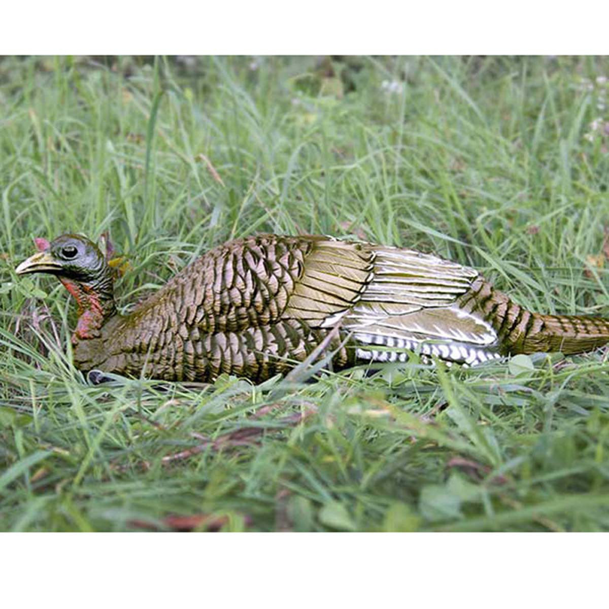 Higdon Outdoors Hard Body Laydown Hen Turkey Decoy Field Image