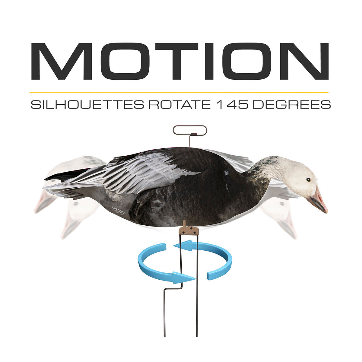 FLATS Magnum Blue Goose Motion Silhouette Decoys - 12 Pack
