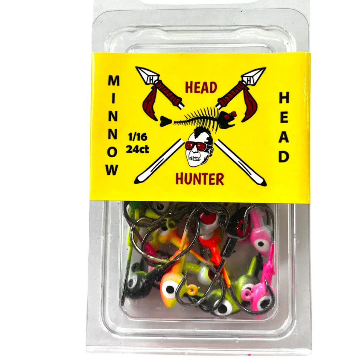 Image of 24 pack of Hunter Lures Painted Minnow Heads.