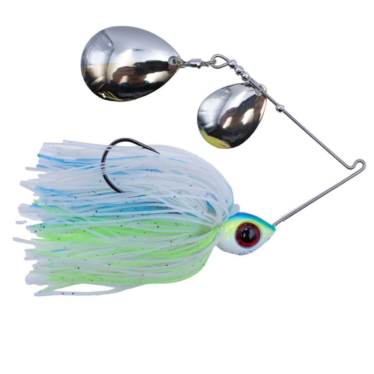 Head Hunter Lures Nasty 50/50 Double Colorado Spinnerbait Product Image in Blue Cotton Candy