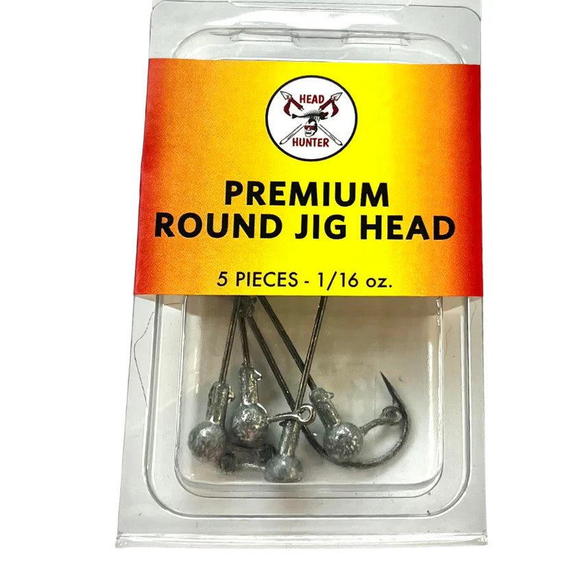 Round Natural Jig Heads, Pack of 5