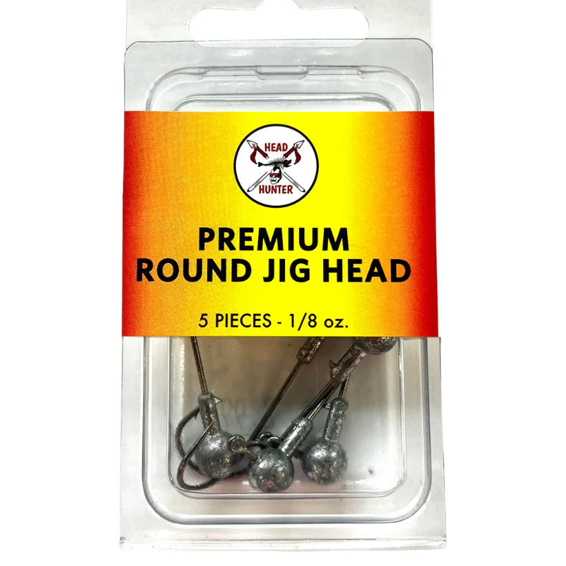Round Natural Jig Heads, Pack of 5
