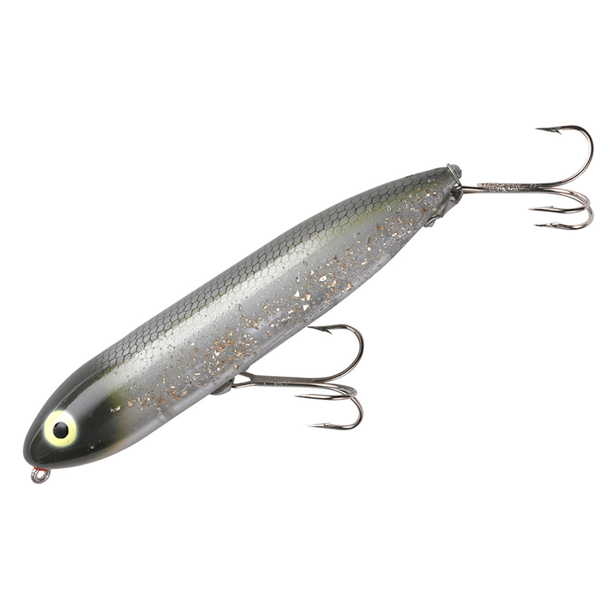 Heddon Original Zara Spook Fishing Lure Image in Flitter Shad