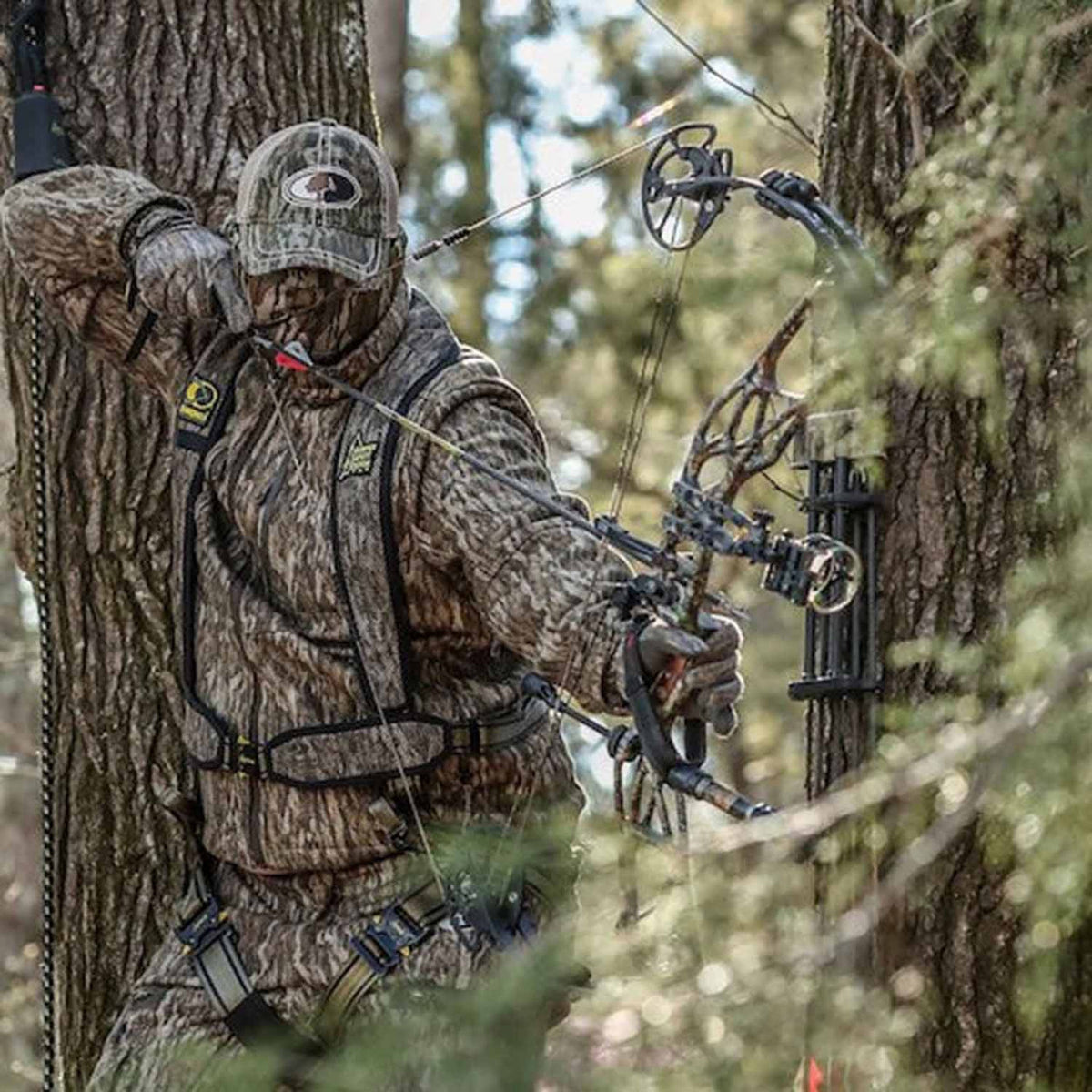 In-the-Field Image of the Hunter Safety System Ultra-Lite Harness.