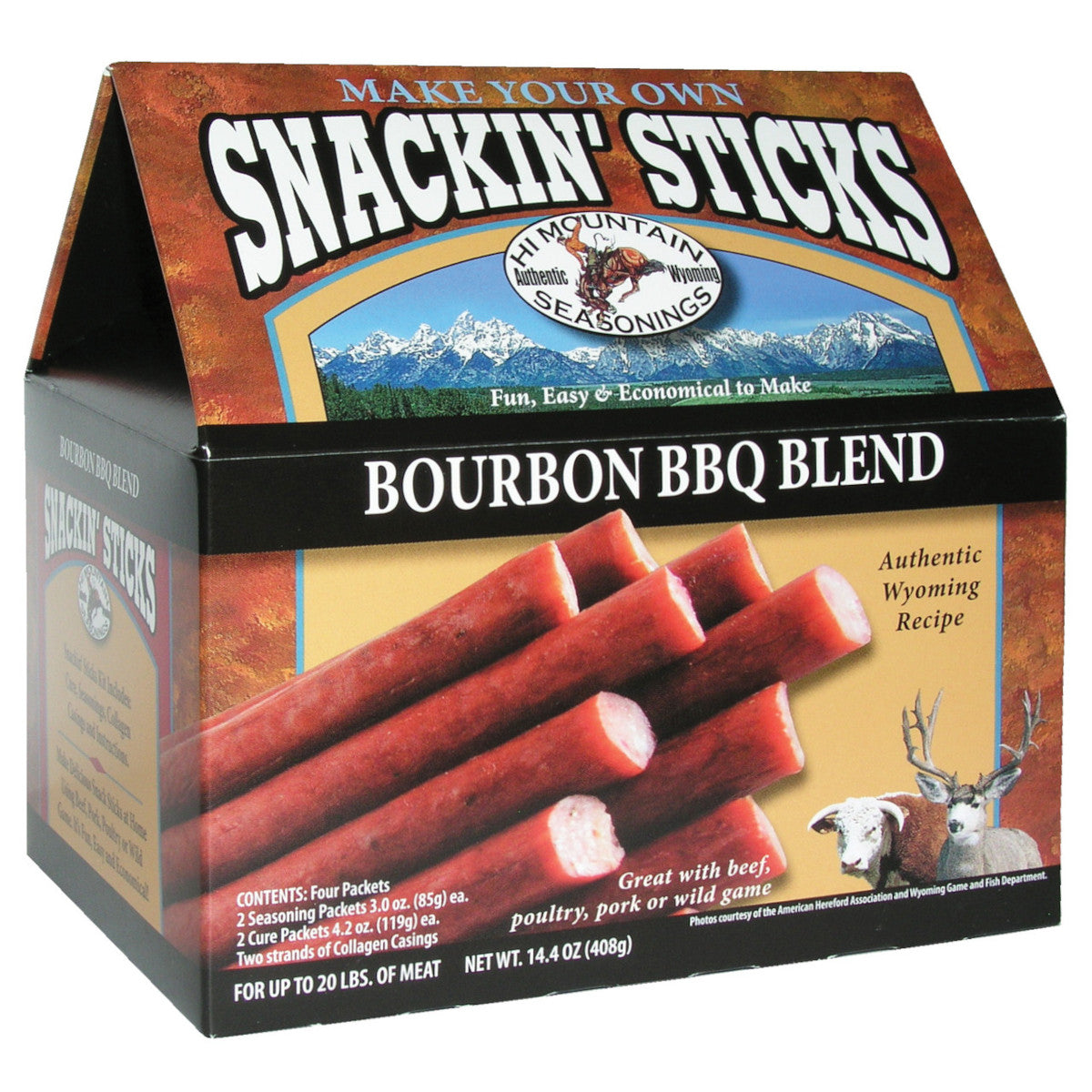 Image of the Hi Mountain Snackin Stick Kit in Bourbon BBQ