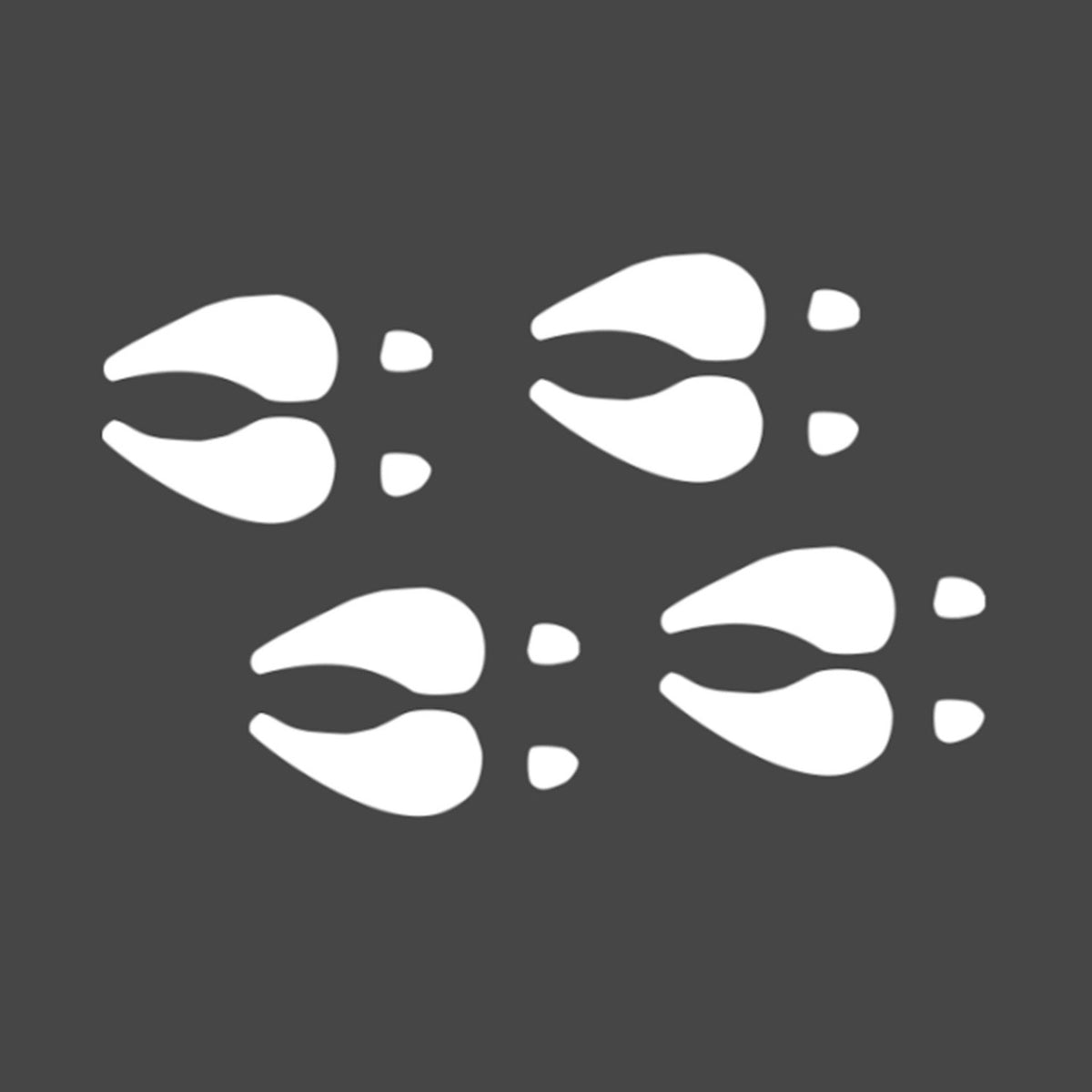 Hunters Image Deer Track Decal - Small Decal