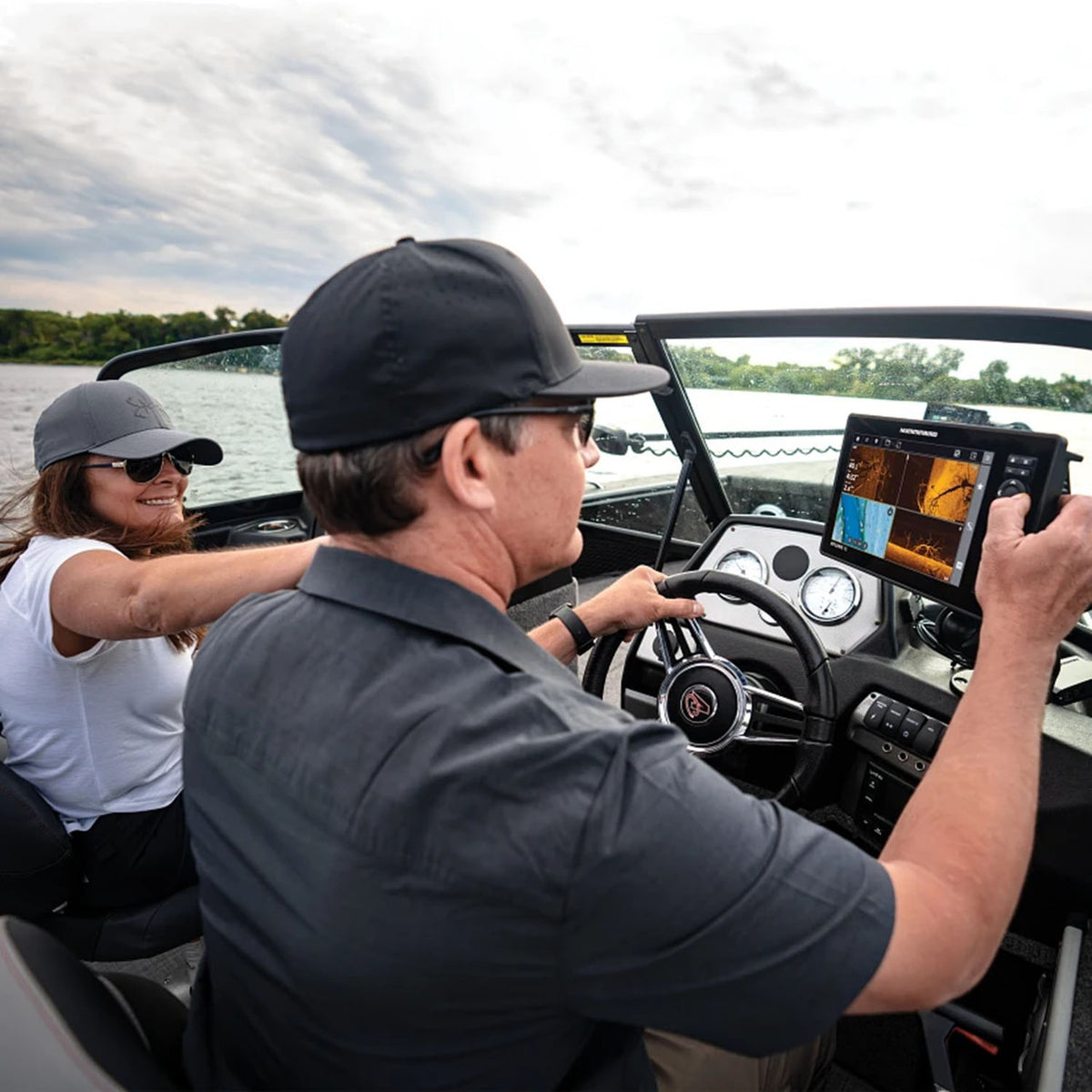 Humminbird XPLORE 10" CHO Fish Finder Lifestyle Image