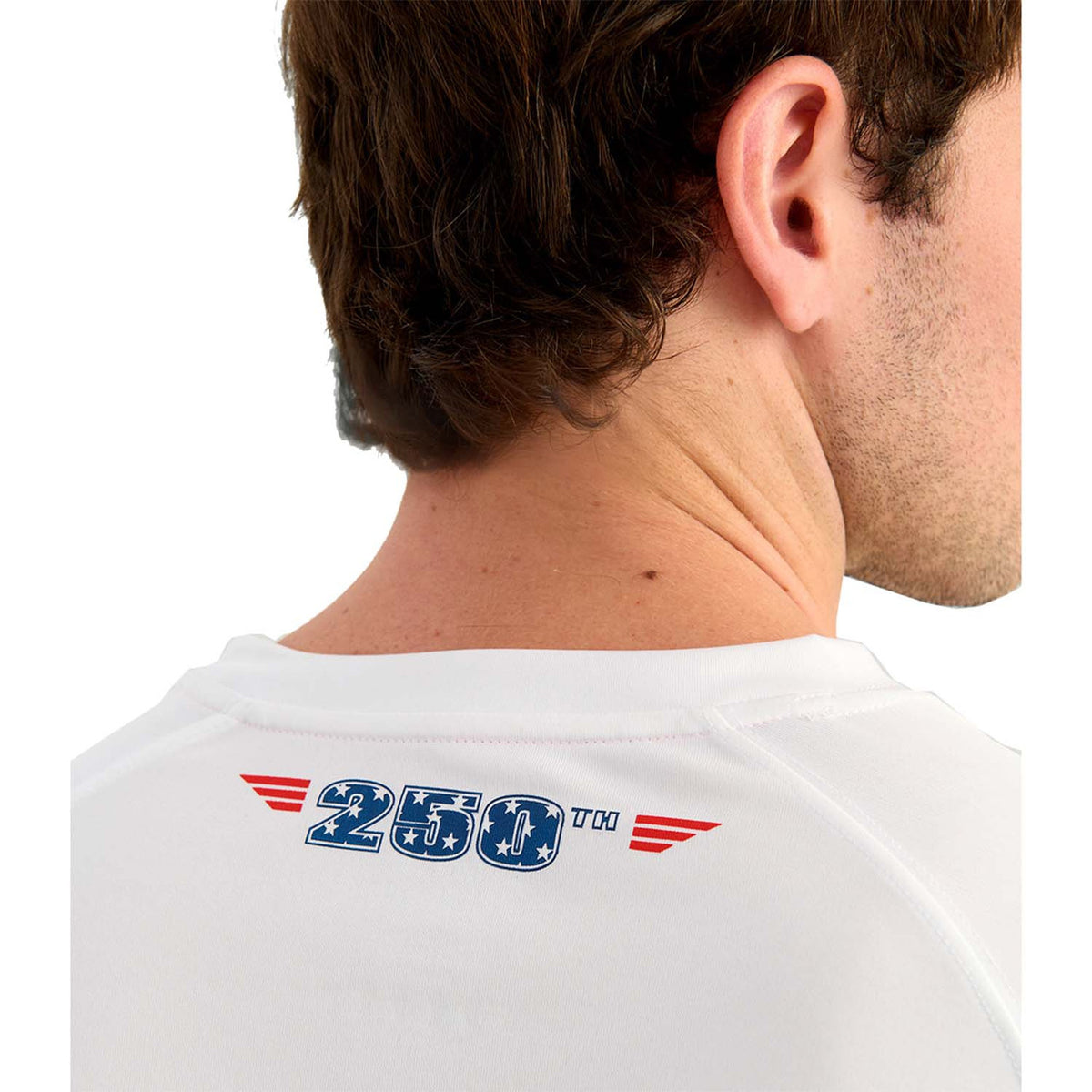 Back Image Huk Performance Fishing Pursuit America Fill Long-Sleeve Crew.