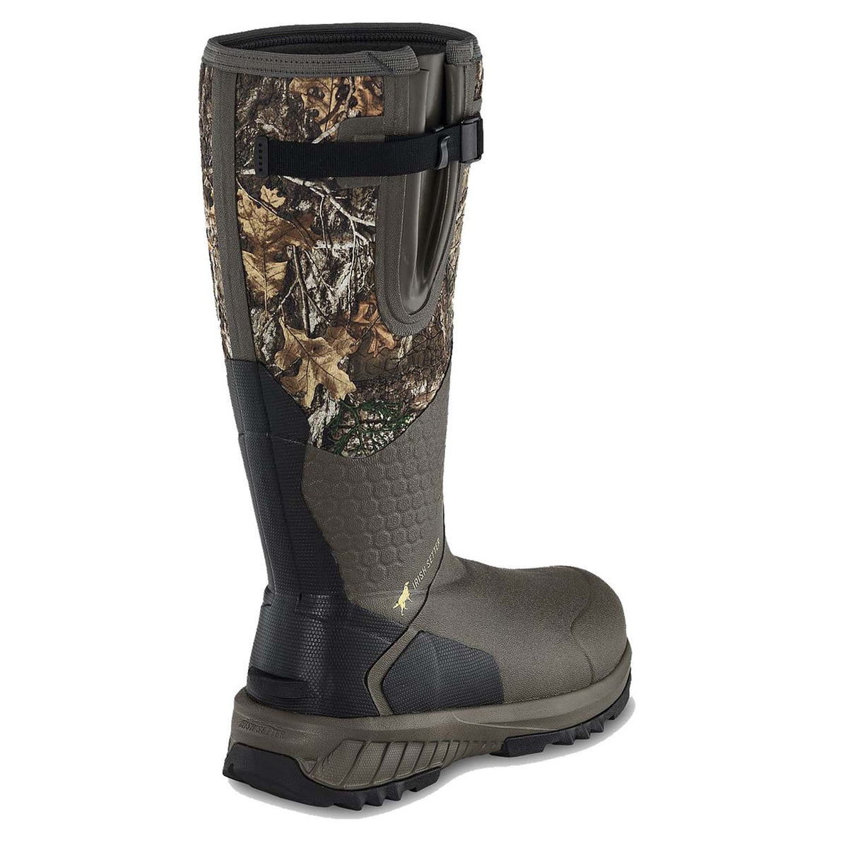 Irish Setter MUDTREK 17" Waterproof Pull On Boots, Realtree Edge Back Image