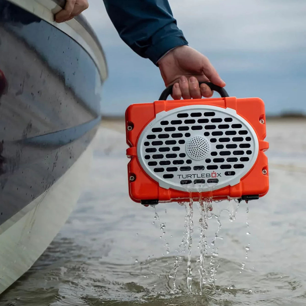 Pulling Out of Water Image of the Turtlebox Gen 3 Original Speaker.
