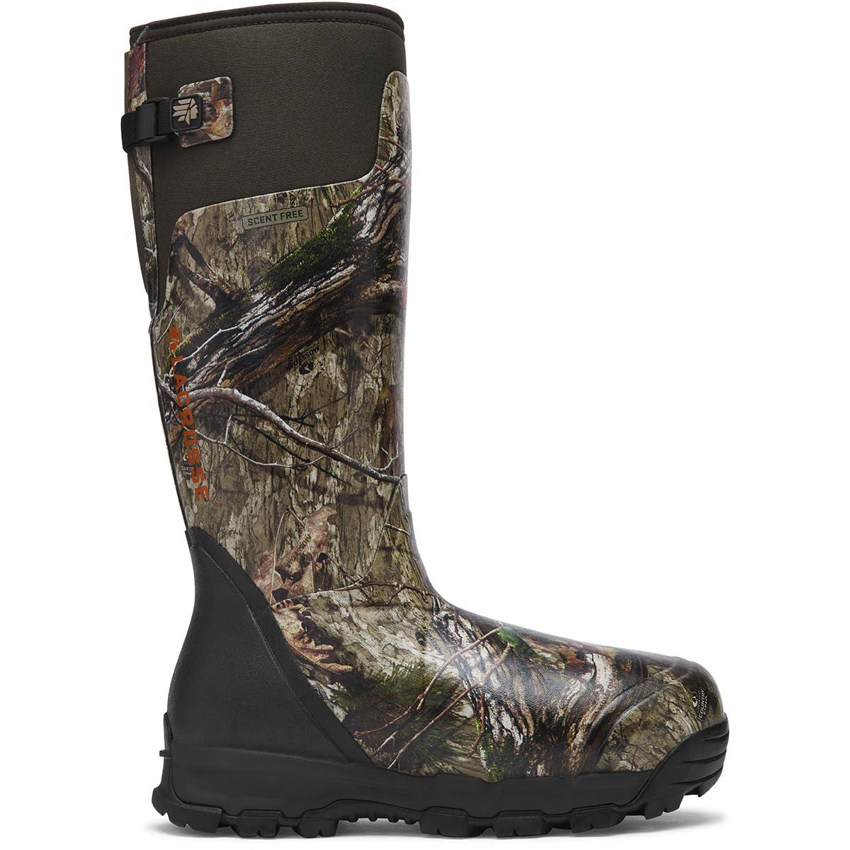 Lacrosse Alphaburly Pro 18" Mossy Oak Country DNA 1600G Pull On Boots - Mossy Oak Country DNA