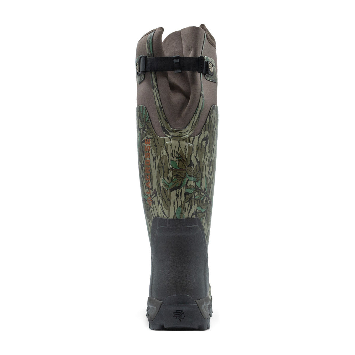 Back view image of the LaCrosse Alphaburly Pro 18" Hunting Boots.