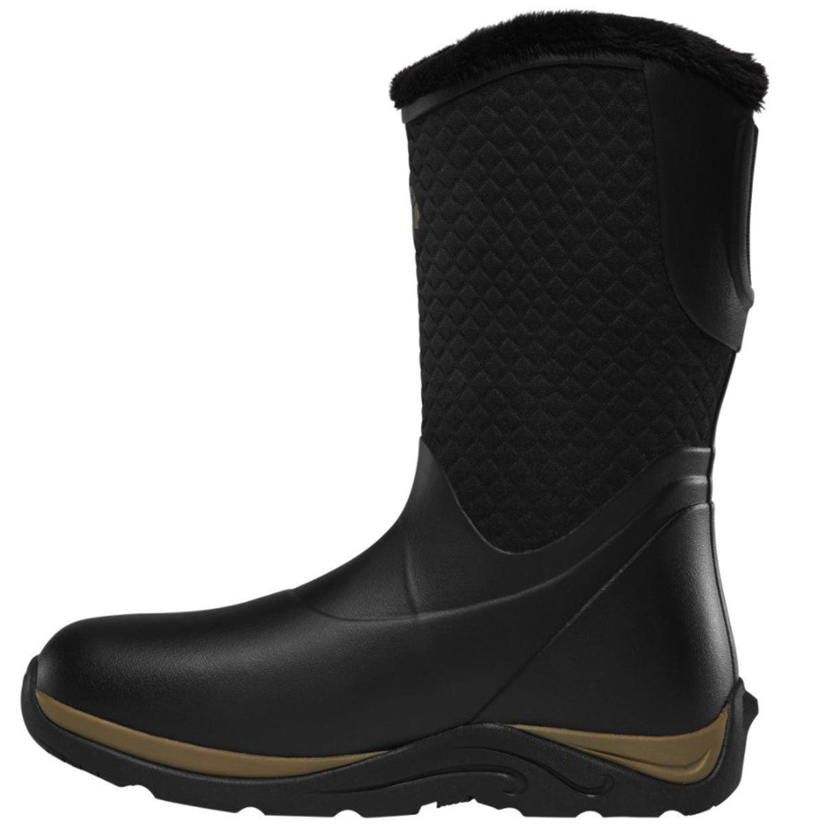 Women's Alpha Cozy 10" Black/Tan 4.0MM Pull On Boots