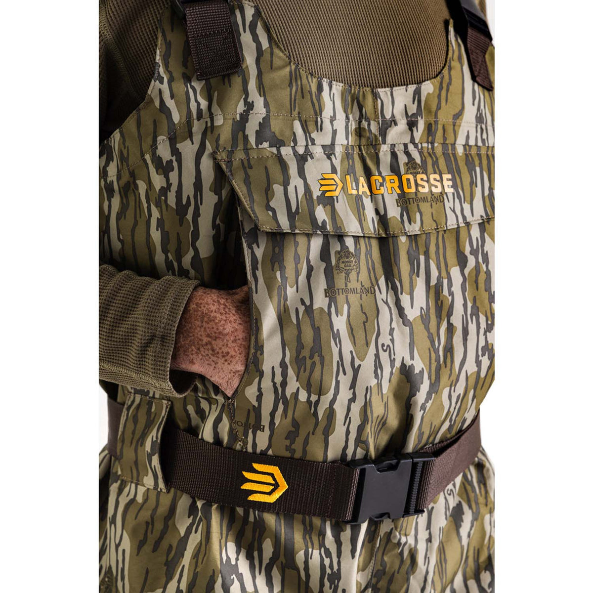 LaCrosse Wetlands 2-in-1 II Breathable Insulated Wader - 1600G Pocket Image in Mossy Oak Bottomland