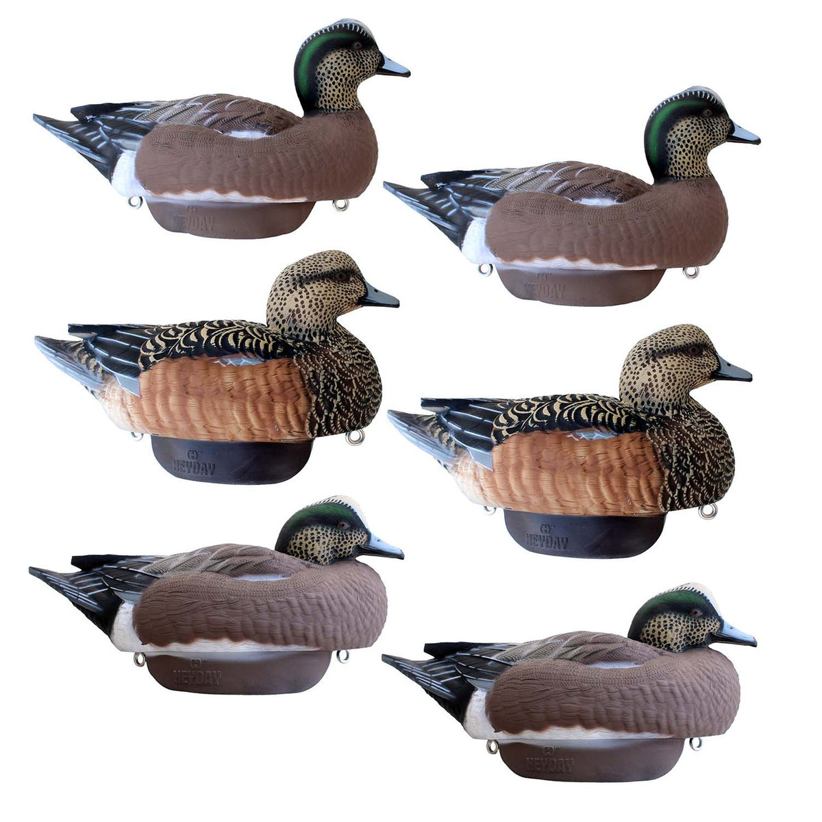 Heyday Decoys HydroFoam Floating Wigeons Decoys 6 Pack Image