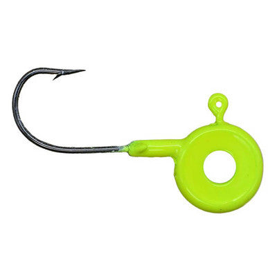 Image of the Eye Hole Pill Head Jig Head in Chartruese