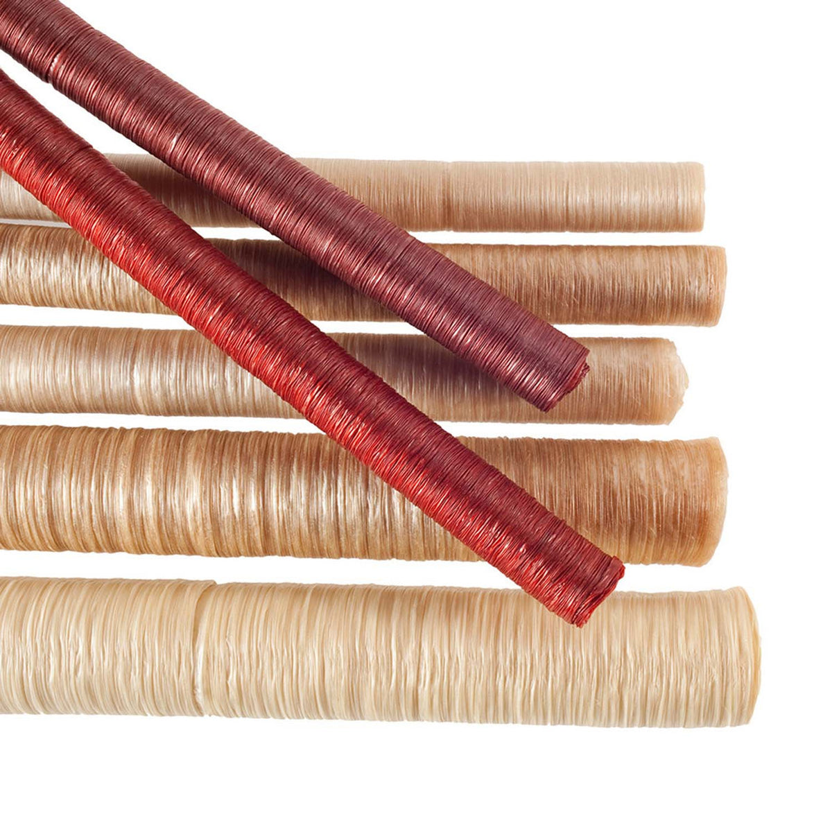 Another close up image of the LEM 21mm Smoked Collagen Casing 14 lbs, 2 Pack.
