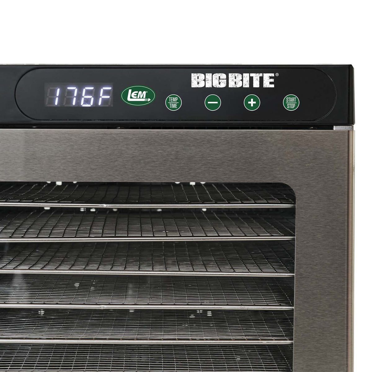 Timer image of the LEM BigBite 10-Tray Stainless Steel Dehydrator..