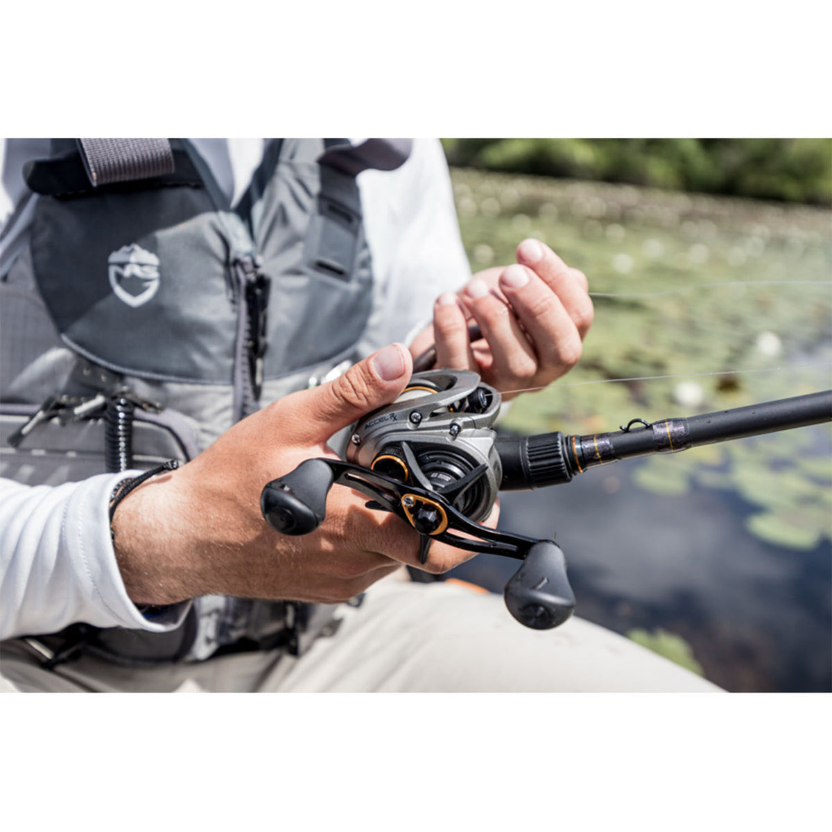Lews Accel RX Baitcasting Reel Lifestyle Image