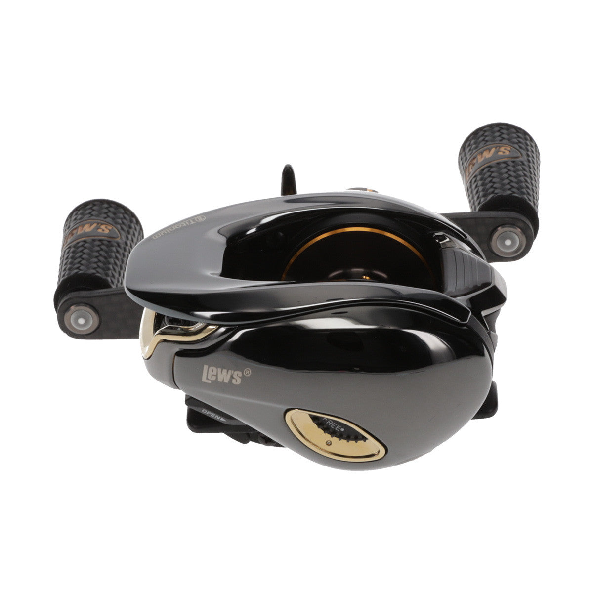 Lews Team Lew's Elite Ti Baitcast Reel, Hand Left Side Image
