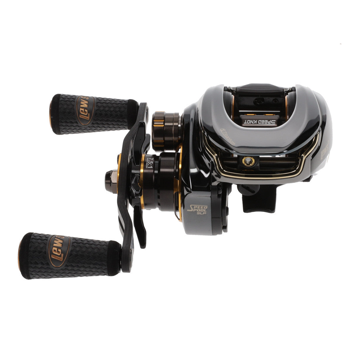 Lews Team Lew's Elite Ti Baitcast Reel, Right Hand Front Image