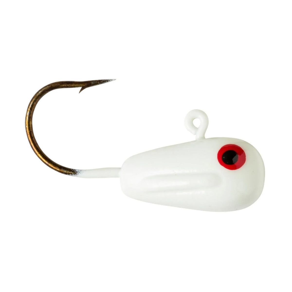 Lindy B-Max Livebait Jighead, 2 Pack Image in White Glow