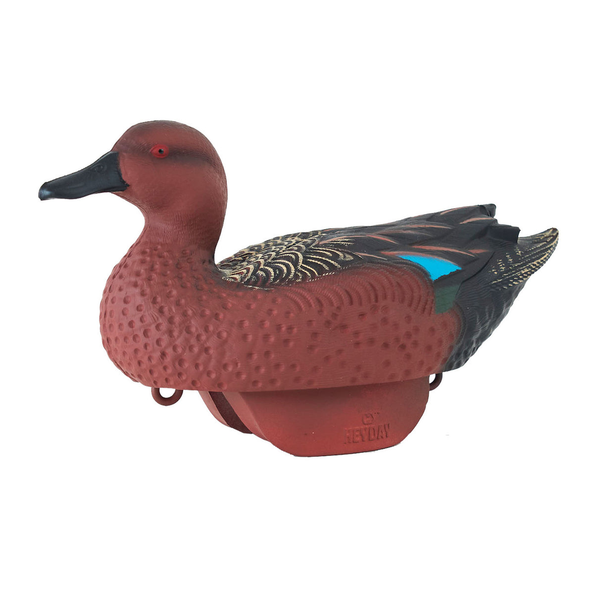 Heyday Outdoors HydroFoam Cinnamon Teal Duck Decoys Upright Drake Angled Image