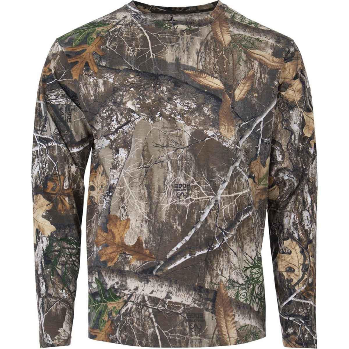 Habit Bear Cave Camo Long-Sleeve Tee Image in Realtree Edge
