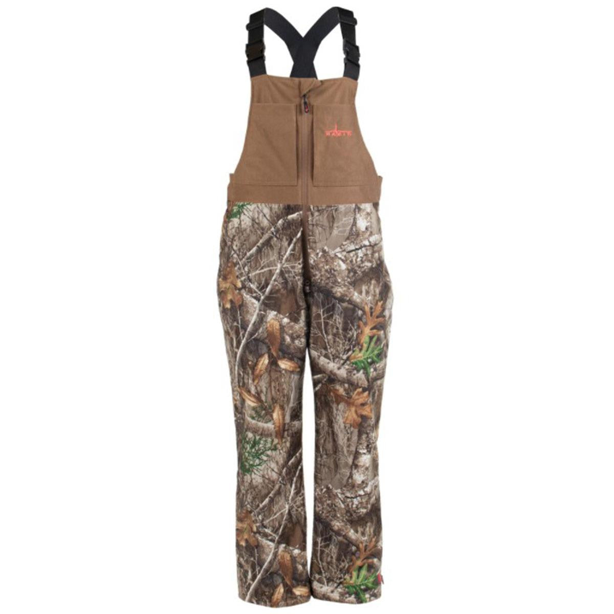 Habit Women's Cedar Branch Insulated Waterproof Bib Image in Realtree Edge