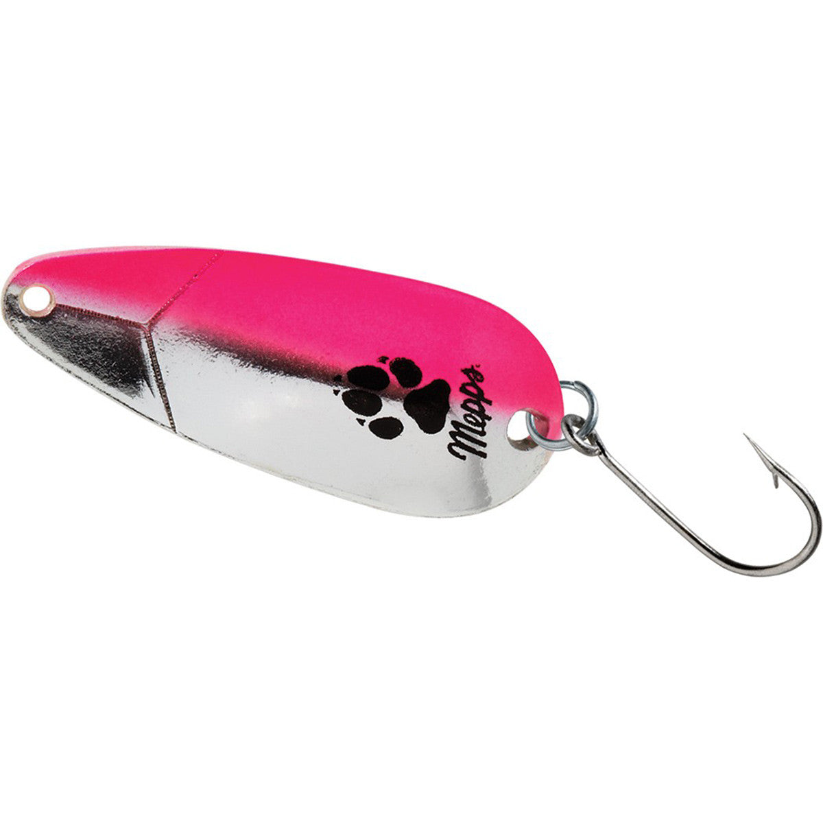 Mepps Lures Little Wolf Single Hook Fishing Blade Lure image in Silver Pink